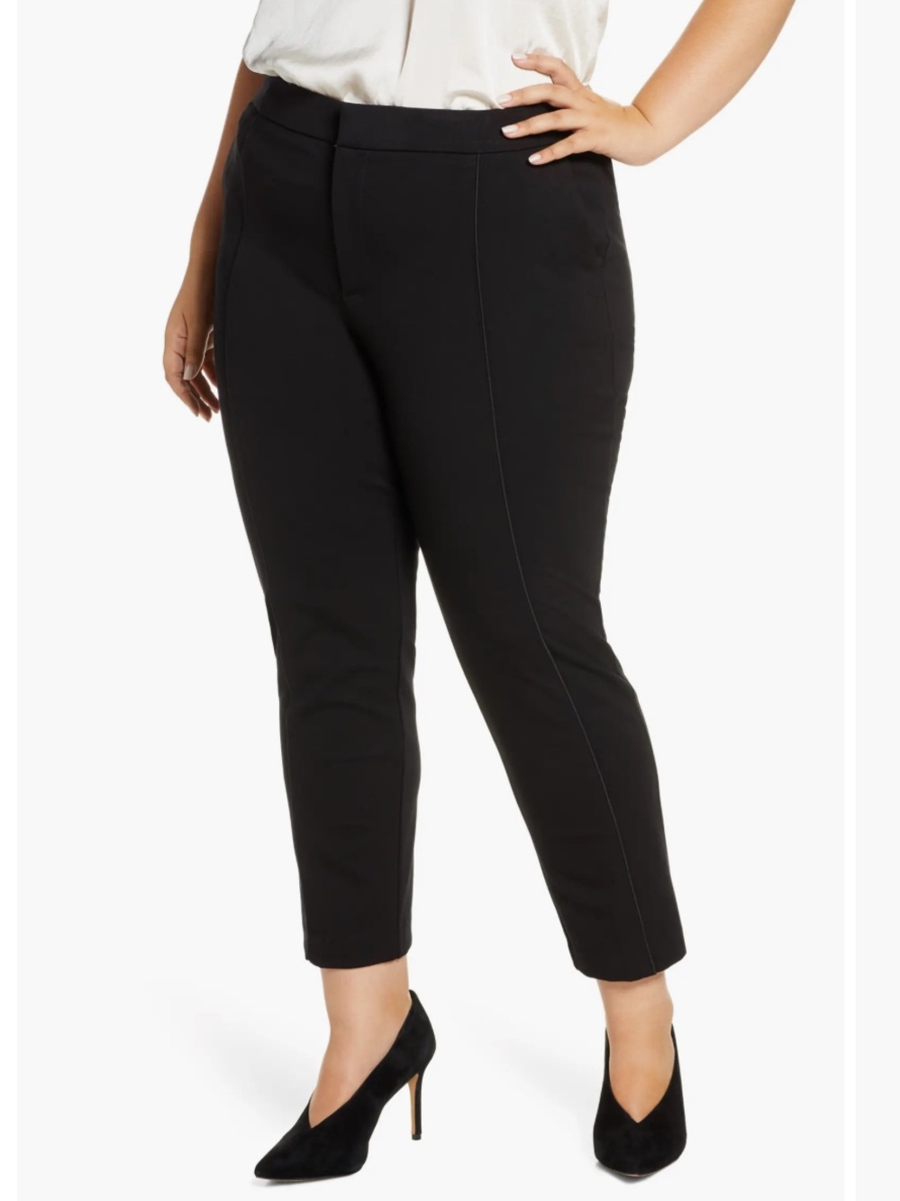 Eloquii Ultimate Stretch Slim Pants Black 26 NWT Career - Picture 2 of 11
